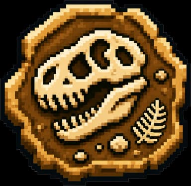 Ship or Extinct fossil badge